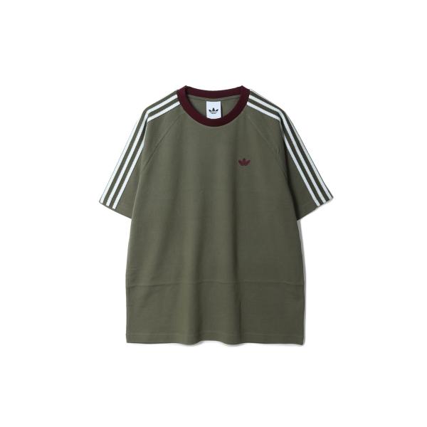 BRITCORE SHORT-SLEEVE RINGER T-SHIRT - OLIVE STRAT...