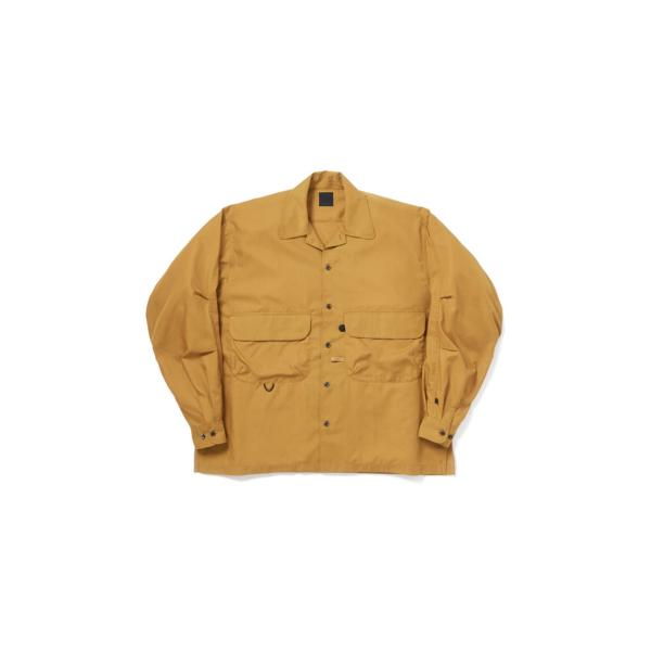 TECH SPORTS OPEN COLLAR SHIRT L/S SOLID - BRIGHT Y...