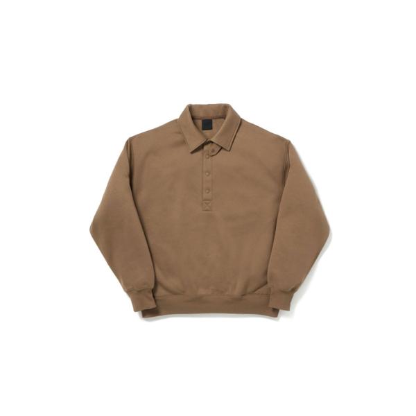TECH SWEAT SNAP PULLOVER - LT.BROWN (BE-53026W) DA...