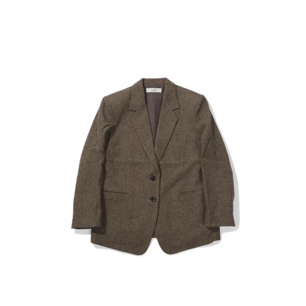 Herringbone Wool Jacket - BEIGE (62620104) anuke(ア...