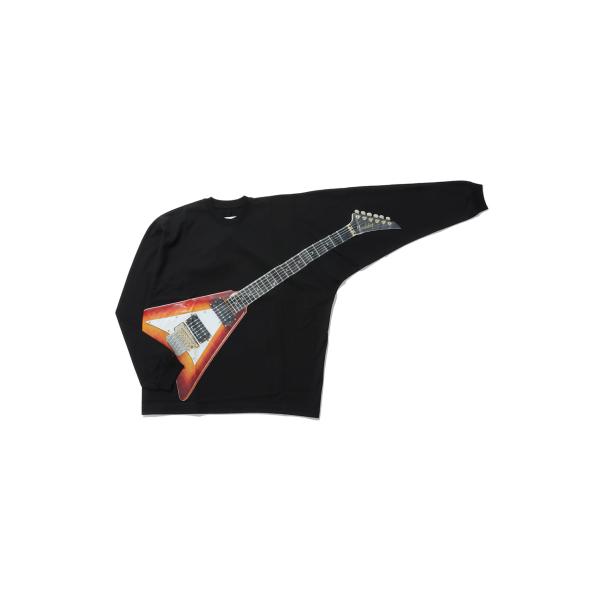 AIR GUITAR LONG SLEEVE T-SHIRT - BLACK (26AW21CS44...