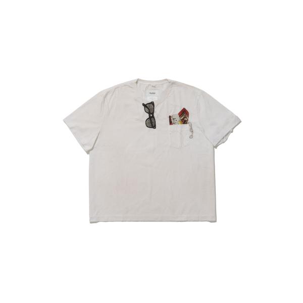 TROMPE L’OEIL EMBROIDERY T-SHIRT - WHIET (26AW43CS...