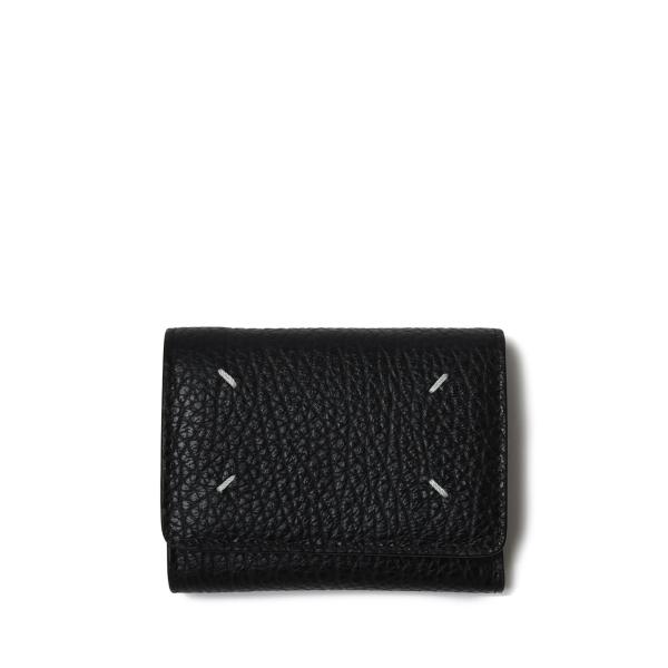 Four stitches Tri Fold Wallet - T8013 Black (SA3UI...