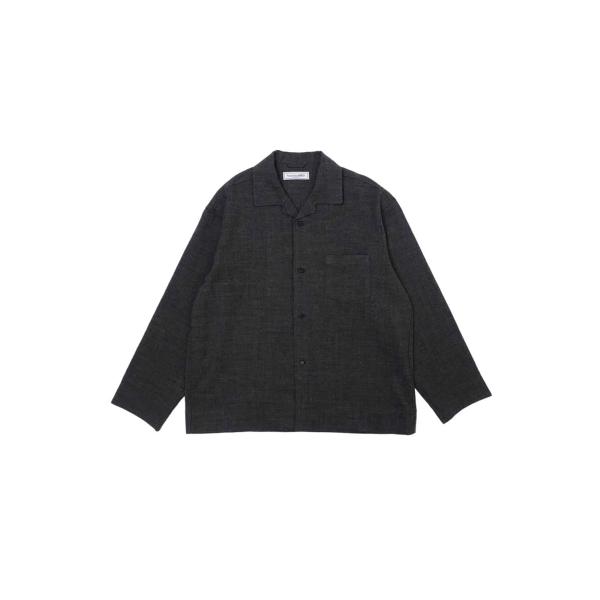 WOOL PAJAMA SHIRTS - CHARCOAL (263-60302) Universa...