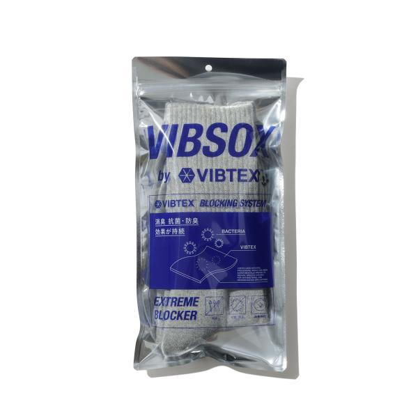 RIB SOCKS - LIGHT HEATHER GRAY (VIS-01) VIBSOX(ビブソ...