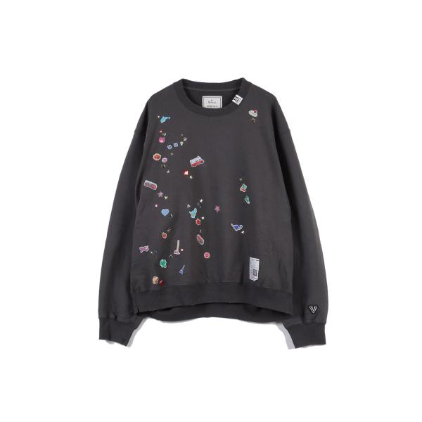 KIDS STICKER SWEAT PO - BLACK (J17PO731) MIHARA YA...