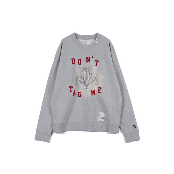 CAT PRINTED SWEAT PO - GRAY (J17PO782) MIHARA YASU...