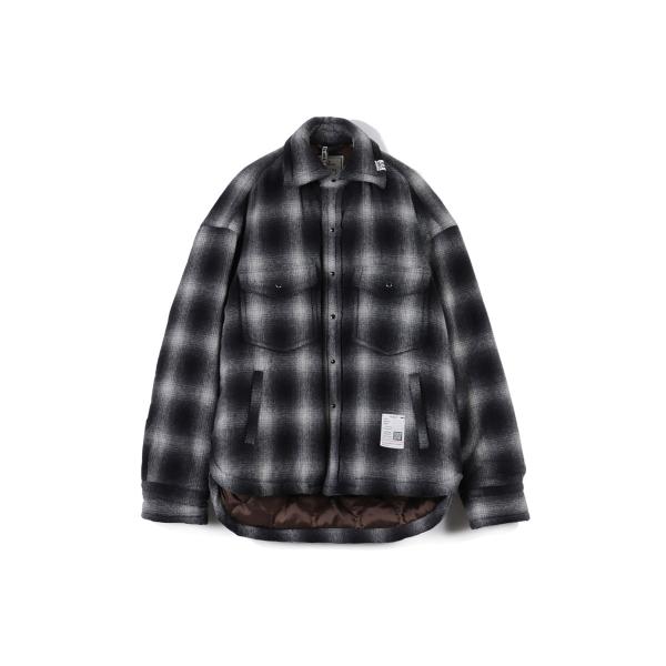 STRIPE PUFFER SHIRTS - BLACK (J17SH185) MIHARA YAS...