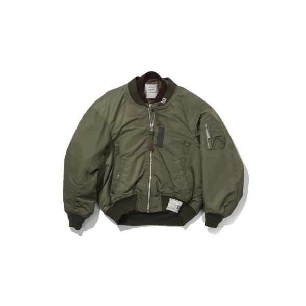 LAYERED BOMBER JACKET - KHAKI (A17BL061) MIHARA YA...