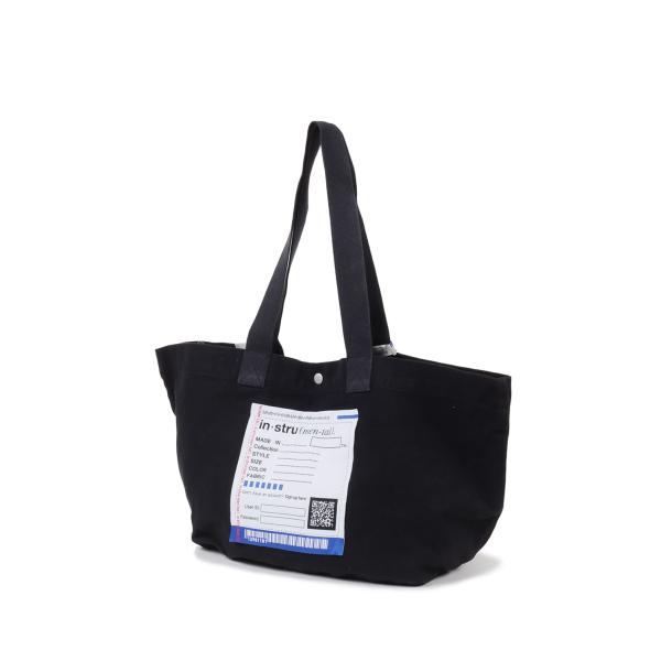 【in・stru(men-tal).】COTTON CANVAS TOTE BAG - BLACK ...