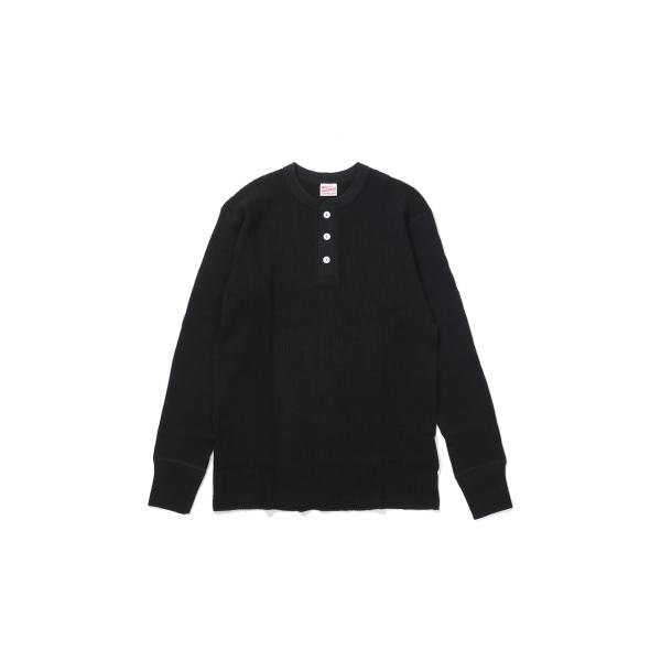 Thermal King Waffle Henleyneck L/S - Black (#52016...