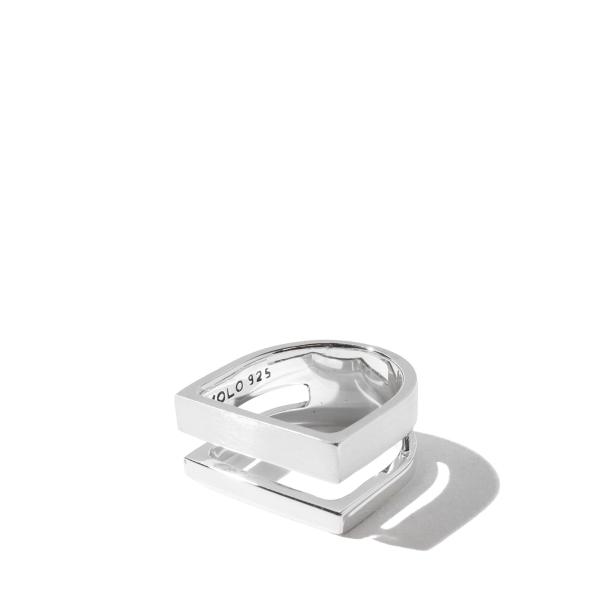 Different Width Ring with Hair Line / Silver (XOR1...