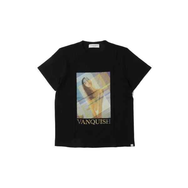 Storipe Girl Photo Crew Neck T Shirt -BLACK (VGC12...