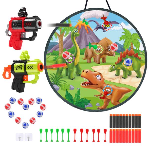 Skirfy ダーツ おもちゃ 射的セット ダーツボード 3in1遊び方 ダーツセット 直径73CM...