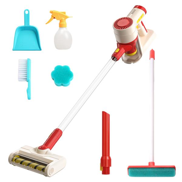 Cute Stone 掃除機 おままごと 知育玩具 ごっこ遊び 電動式 効果音付き お掃除セット 子...