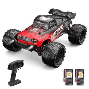 ラジコン ラジコンカー オフロード 速い DEERC  4WD デュアルモーター 30km/h 1/16 電動RCカー RTR 全地形対応 2.4GHz レーシング 防振 クリスマス プレゼント｜deerc-store