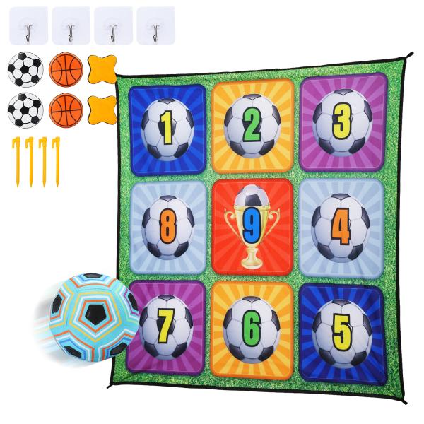 サッカー おもちゃ ダーツ 2in1遊び方 ダーツセット 壁掛け 長さ150cm ダーツ6個  シュ...
