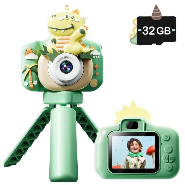 キッズカメラ 子供用カメラ おもちゃ Skifry 三脚付 トイカメラ 4800ｗ画素 1080P ...