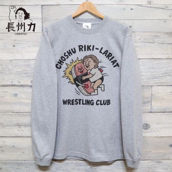 即納 メンズ 長州力 プロレス 長袖 Tシャツ 長袖Tシャツ プリン 新日本プロレス 飛ぶぞ コット...