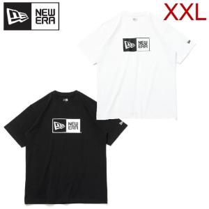 NEWERA ニューエラ 大きいサイズ 半袖 Tシャツ ティーシャツ トップス ボックスロゴ キングサイズ コットンユニセックス  ホワイト ブラック 2XL XXL｜def-store