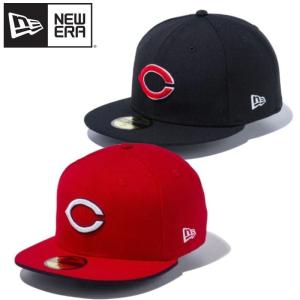 NEWERA ニューエラ  広島 カープ Carp Cロゴ 59FIFTY CAP キャップ 帽子 コラボ 野球 メンズ レディース ユニセックス レッド 赤 ブラック 黒｜DEF STORE