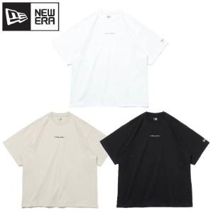 NEWERA ニューエラ 半袖 Tシャツ ティーシャツ 半袖Tシャツ ロゴ ワンポイント 刺繍 コットン ユニセックス メンズ レディース ホワイト ストーン ブラック｜def-store