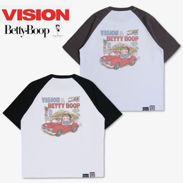 半袖 Tシャツ メンズ ヴィジョン vision street wear ベティ・ブープ コラボ テ...