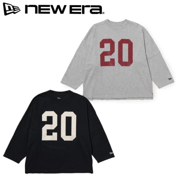 NEWERA ニューエラ 正規品 レディース 長袖 Tシャツ ロンT フットボールTシャツ ナンバリ...