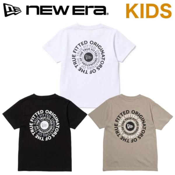 NEWERA ニューエラ 正規品 半袖 Tシャツ キッズ 子供用 ティーシャツ サークル ロゴ バッ...
