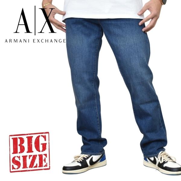大きいサイズ メンズ アルマーニエクスチェンジ A/X ARMANI EXCHANGE デニムパンツ...
