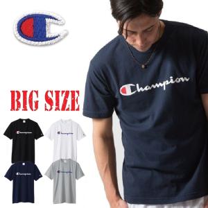 大きいサイズメンズ チャンピオン Champion 半袖Ｔシャツ ロゴ ベーシック アメカジ 3L ...