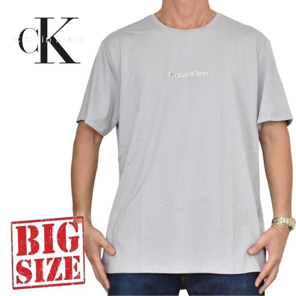 大きいサイズ メンズ CK カルバンクライン Calvin Klein クルーネック 半袖Ｔシャツ ...