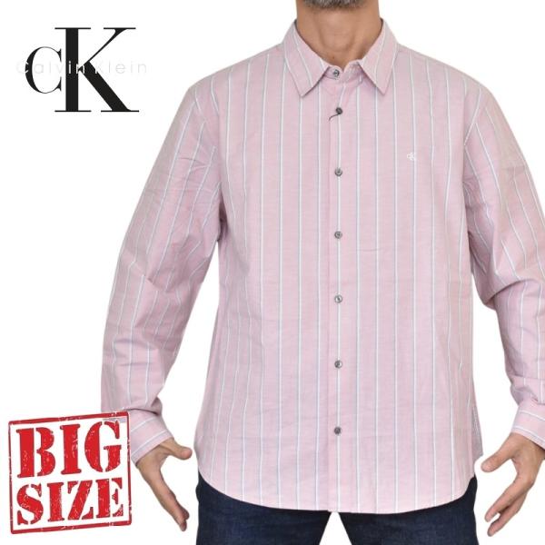 大きいサイズ メンズ CK Calvin Klein Jeans カルバンクラインジーンズ 長袖シャ...