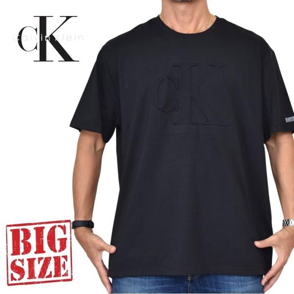 大きいサイズ メンズ CK Calvin Klein カルバンクライン クルーネック 半袖Ｔシャツ ...