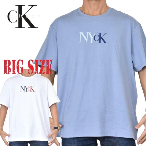 大きいサイズ メンズ CK Calvin Klein jeans カルバンクラインジーンズ クルーネ...