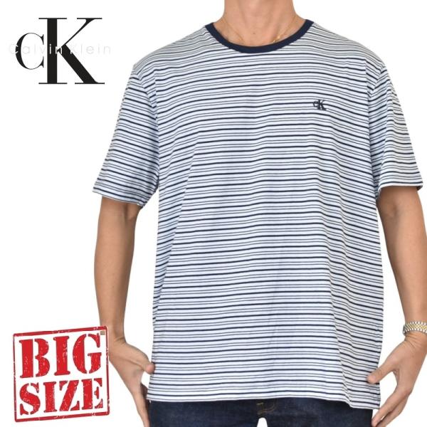 大きいサイズ メンズ CK Calvin Klein jeans カルバンクラインジーンズ クルーネ...