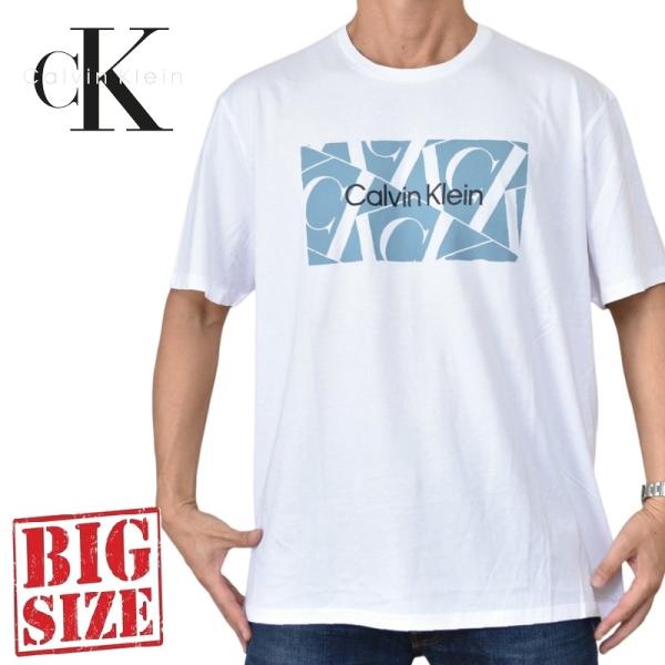 大きいサイズ メンズ CK Calvin Klein カルバンクライン クルーネック 半袖Ｔシャツ ...
