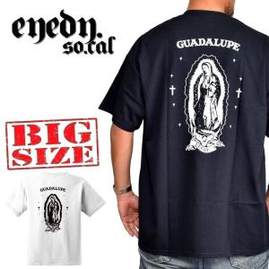 大きいサイズ メンズ EYEDY アイディー 半袖Tシャツ MEDAILLE MARIA 1 