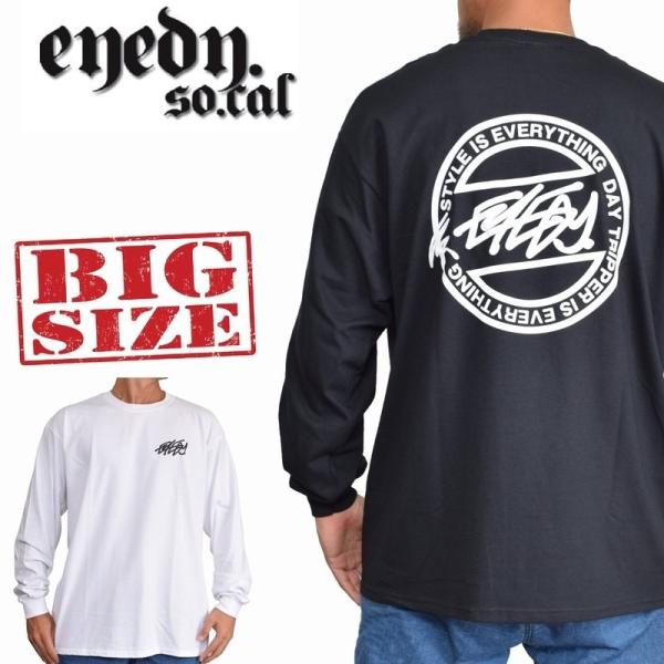 SALE 大きいサイズ メンズ EYEDY アイディー ロンＴ 長袖Ｔシャツ TEAM CIRCLE...