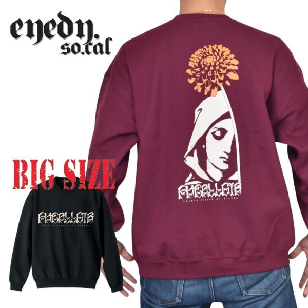 SALE 大きいサイズ メンズ EYEDY アイディー FHEALLOIR マリア スウェットシャツ...