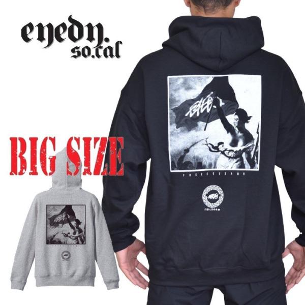SALE 大きいサイズ メンズ EYEDY アイディー FEEDAMN UP パーカー プルオーバー...