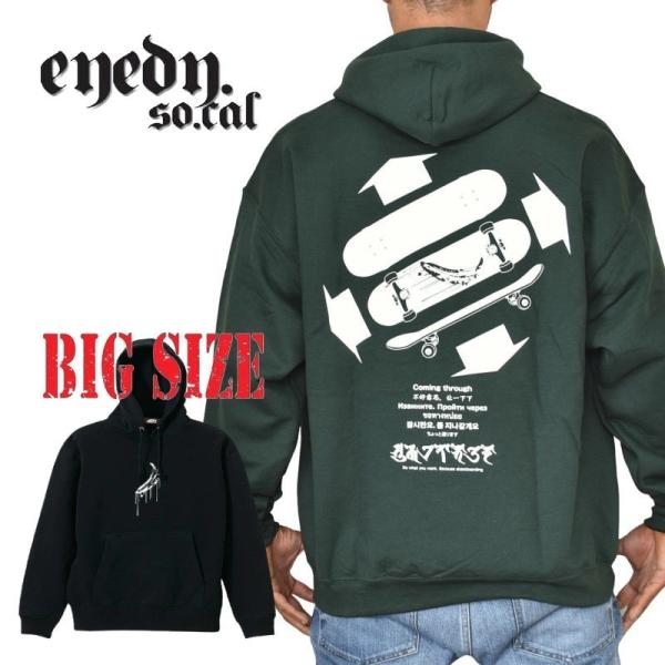 SALE 大きいサイズ メンズ EYEDY アイディー BNN パーカー プルオーバー スウェット ...