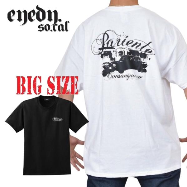 大きいサイズ メンズ EYEDY アイディー NINKYO 半袖Ｔシャツ 黒 白 ブラック ホワイト...