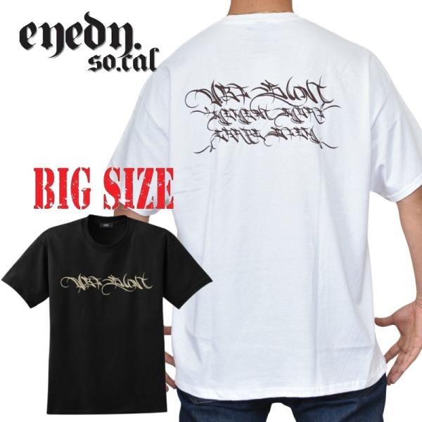 大きいサイズ メンズ EYEDY アイディー UBI SUNT 半袖Ｔシャツ 黒 白 ブラック ホワ...