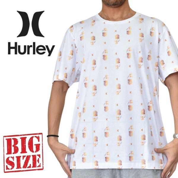 大きいサイズ メンズ Hurley ハーレー 半袖 Ｔシャツ 総柄 USAモデル XXL [M便 1...