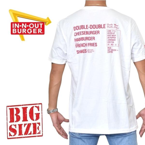 大きいサイズ メンズ IN-N-OUT BURGER インアンドアウトバーガー 半袖Ｔシャツ MEN...