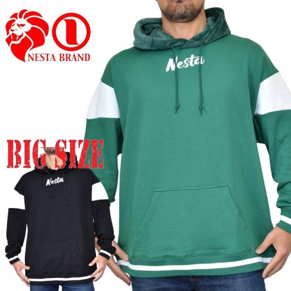 SALE 大きいサイズ メンズ NESTA BRAND ネスタブランド ネスタライオン フード ファ...
