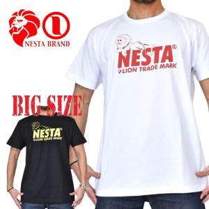 SALE 大きいサイズ メンズ ネスタブランド NESTA BRAND 半袖Tシャツ JAPAN DRY加工 アウトライン ネイキッド ライオン T XXL XXXL [M便 1/1]