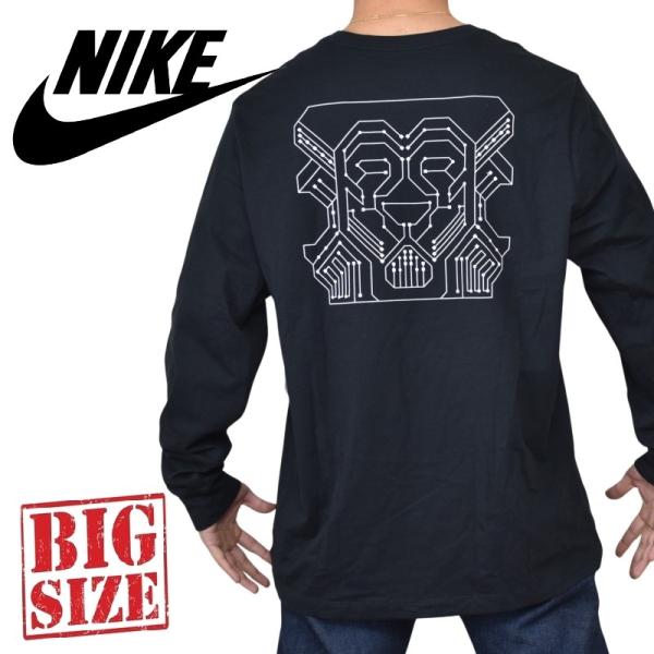 大きいサイズ メンズ NIKE ナイキ クルーネック 長袖Ｔシャツ ロンT USAモデル レブロン ...