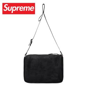 Supreme シュプリーム THE NORTH FACE ノースフェイスラボ Suede Shoulder Bag 6L スエード レザーショルダーバッグ 黒 ブラック